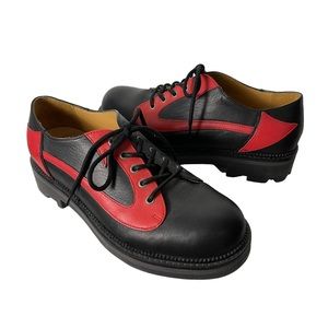 John Fluevog 7th Heaven Flaming Lace Up Derby Oxford Shoes